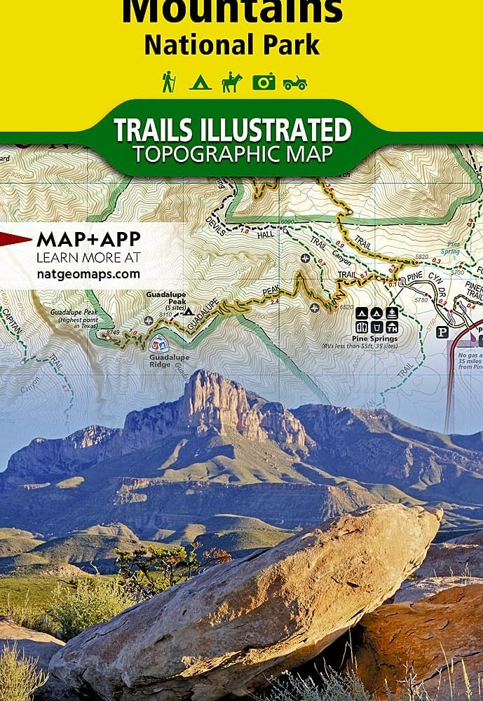 Guadalupe Mountains National Park Map (National Geographic Trails Illustrated Map, 203)