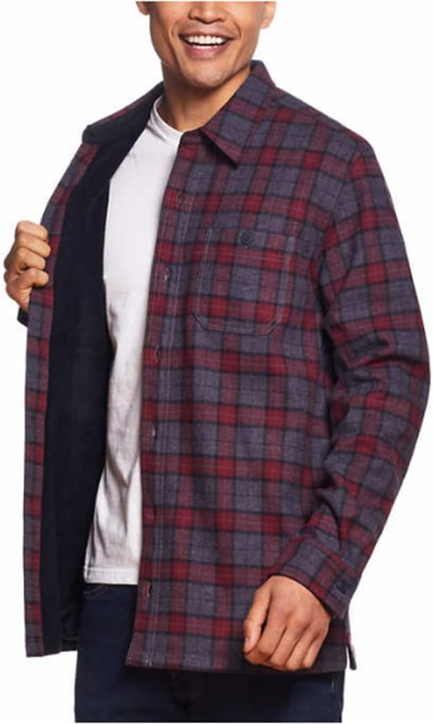 Men’s Fleece Shirt Jacket - Image 5